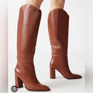 Steve Madden Bixby Leather Knee-High Boots Size 6.5